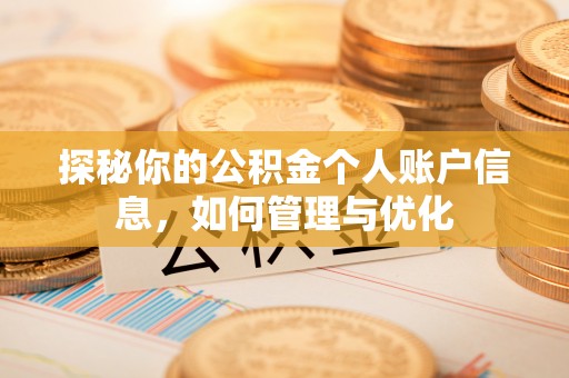 古塔探秘你的公积金个人账户信息，如何管理与优化