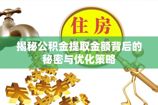 古塔揭秘公积金提取金额背后的秘密与优化策略