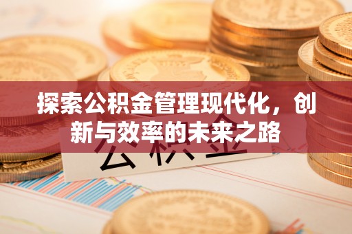 古塔探索公积金管理现代化，创新与效率的未来之路