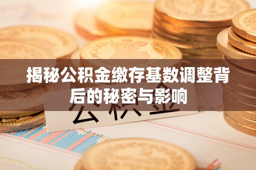 古塔揭秘公积金缴存基数调整背后的秘密与影响