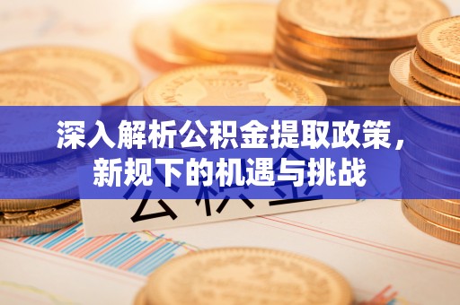 古塔深入解析公积金提取政策，新规下的机遇与挑战