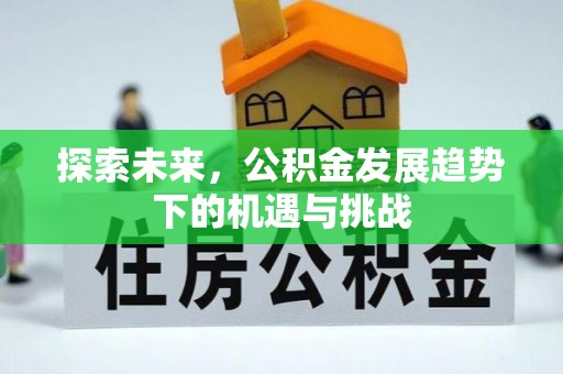 古塔探索未来，公积金发展趋势下的机遇与挑战