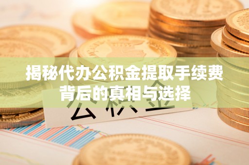 古塔揭秘代办公积金提取手续费背后的真相与选择