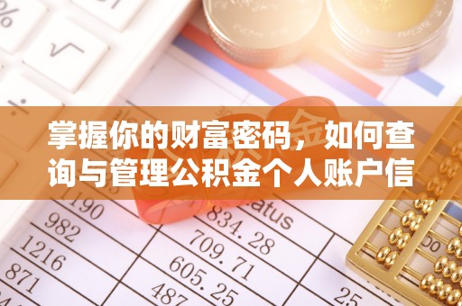 古塔掌握你的财富密码，如何查询与管理公积金个人账户信息