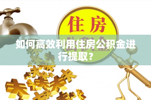 古塔如何高效利用住房公积金进行提取？