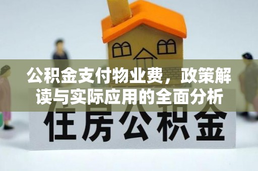 古塔公积金支付物业费，政策解读与实际应用的全面分析